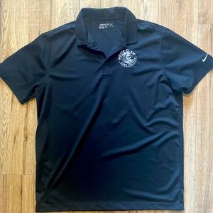 Nike Golf Dri Fit - White Claw Black Polo